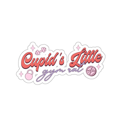 CUPID'S LITTLE GYM RAT- STICKER