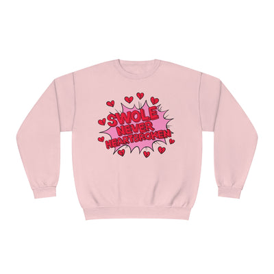 SWOLE NEVER HEART BROKEN- CREWNECK