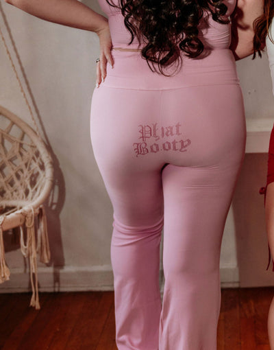 LACY PINK DREAMS-FLARE PANTS - ERA