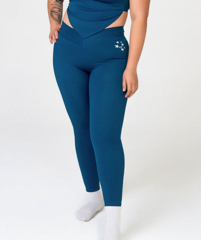 BLUE-ROCKSTAR '24- V-WAIST SCRUNCH LEGGINGS