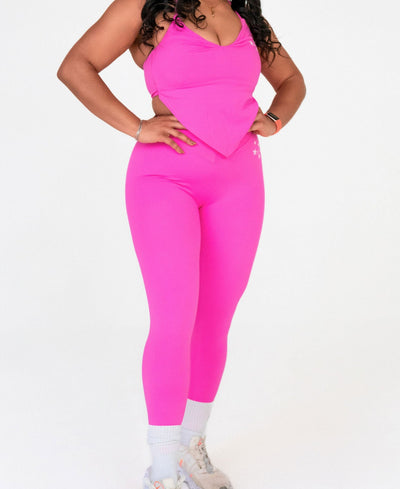 PINK-ROCKSTAR '24- V-WAIST SCRUNCH LEGGINGS