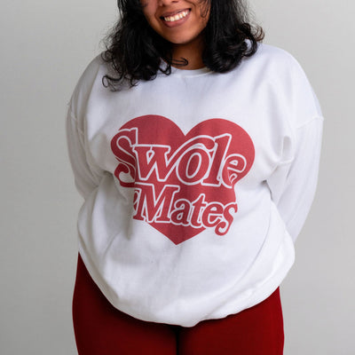 SWOLEMATES (CHERRY HEART)- CREWNECK