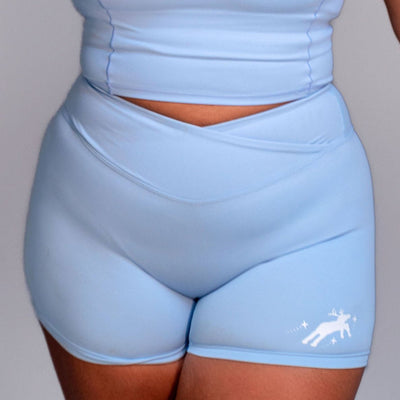 REINDEER IRON BABY BLUE- SHORTS